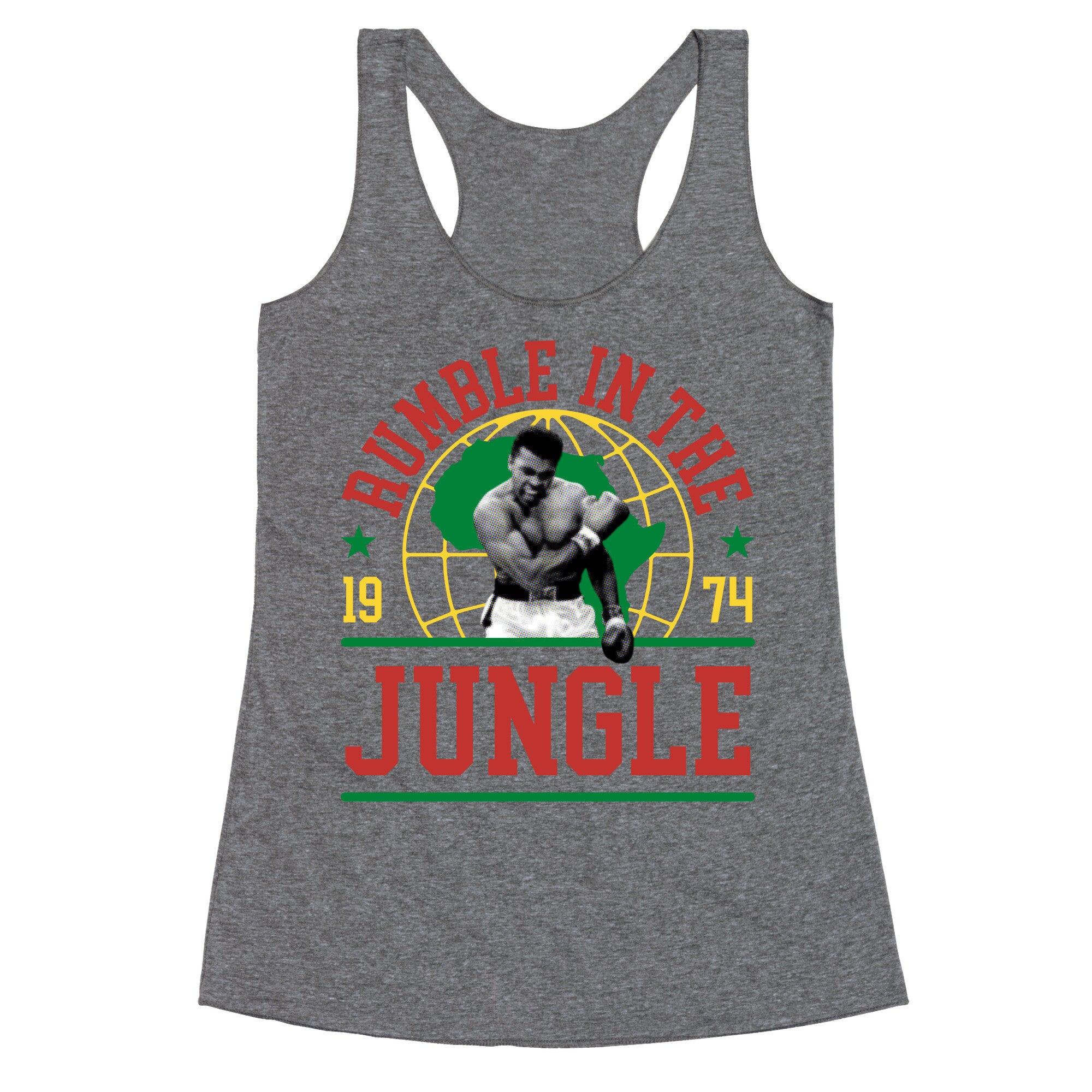 Rumble in the Jungle Racerback Tank